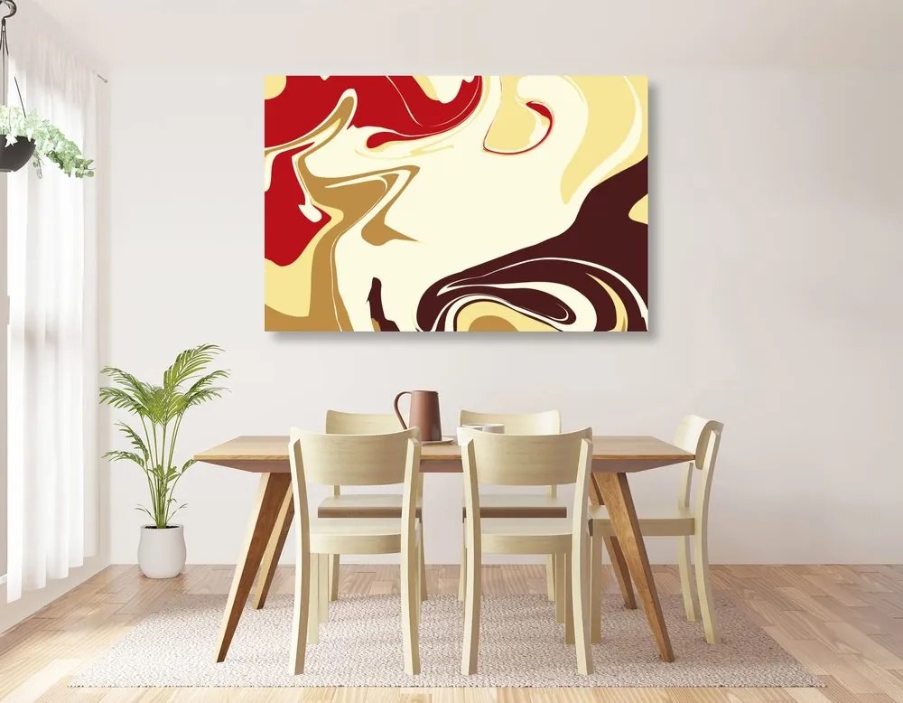 Tablou model abstract de materiale individuale
