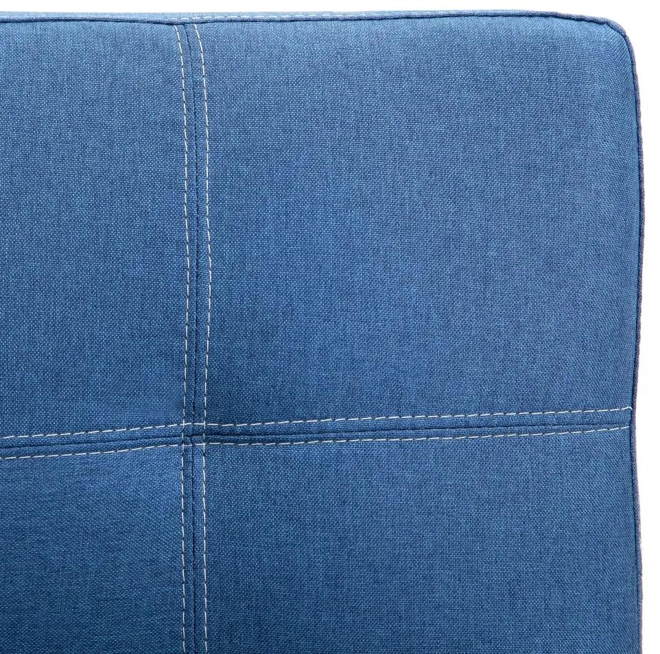 Canapea cu 2 locuri, albastru, material textil Albastru