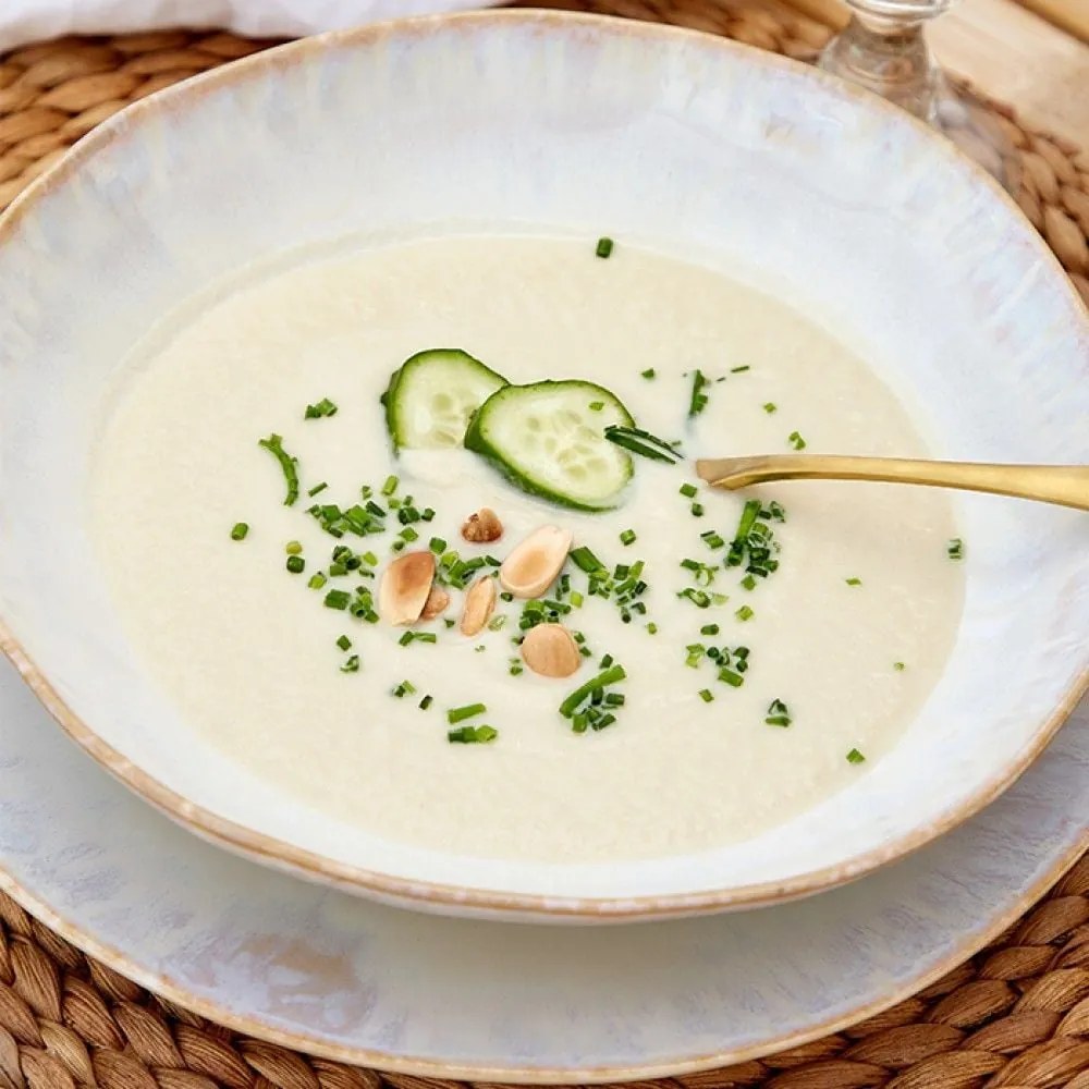 Farfurie pentru paste din gresie ceramică Costa Nova Brisa, ⌀ 23 cm, alb