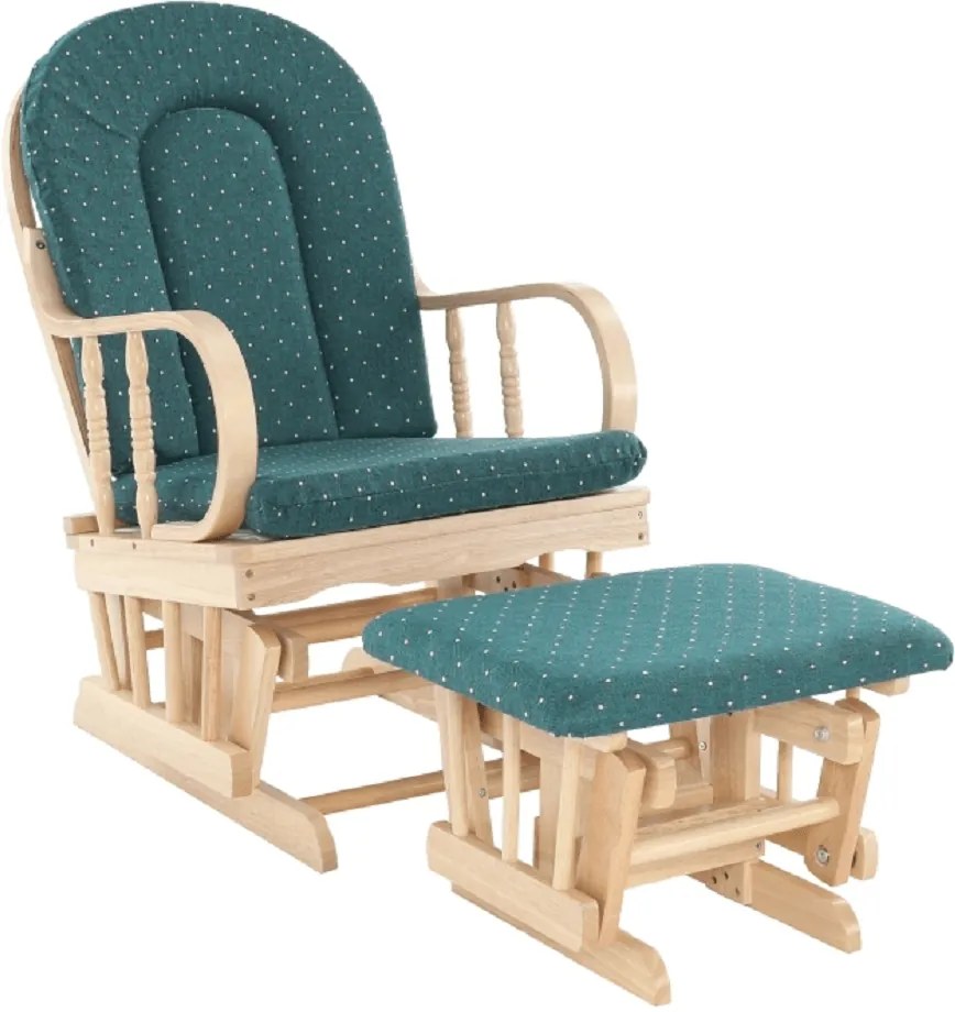 Fotoliu relaxant, material lemn de fag verde, RELAX GLIDER 87107