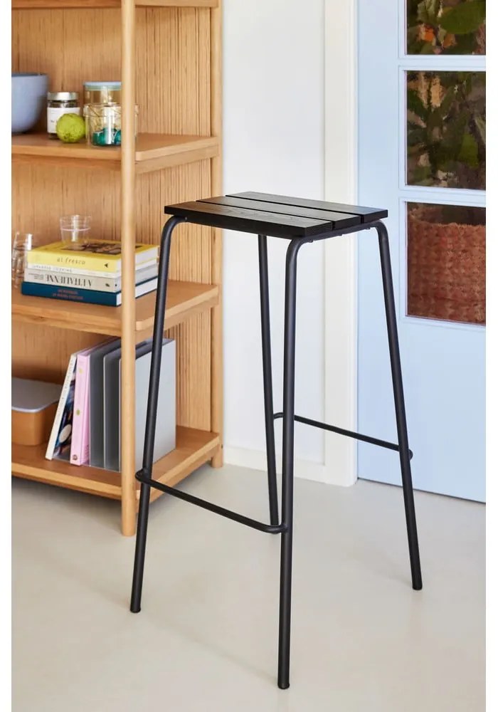 Set de scaune de bar negru 2 buc. (înălțime șezut 76 cm) Stilt – Hübsch