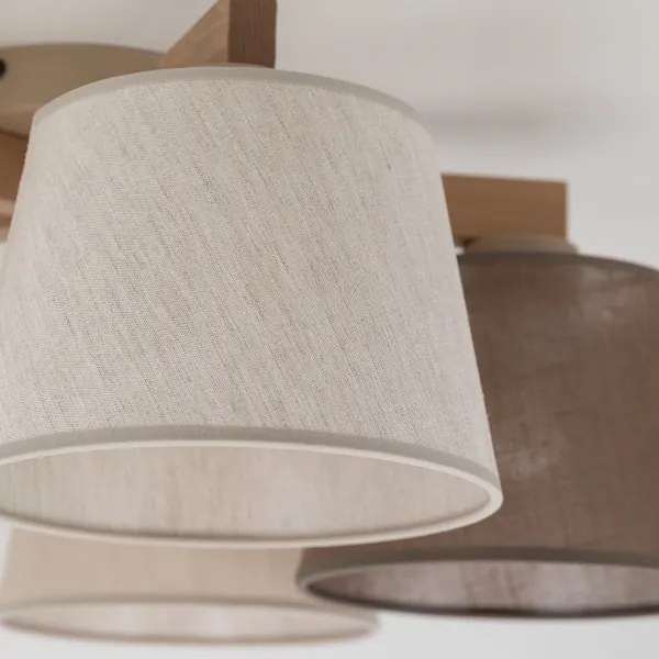 Lustră aplicată LATTE SABIA Brilagi 5xE27/15W/230V pin/mix