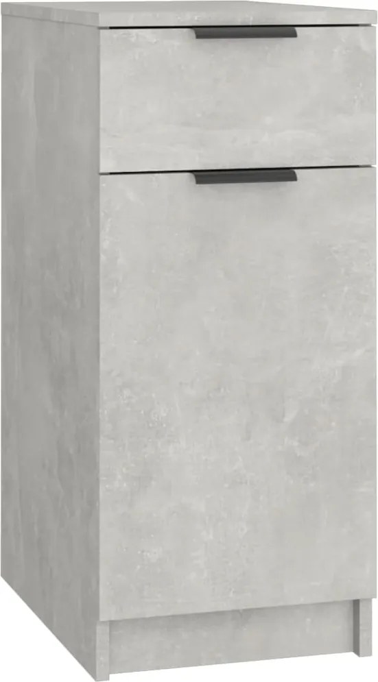 vidaXL Dulap de birou, gri beton, 33,5x50x75 cm, lemn prelucrat