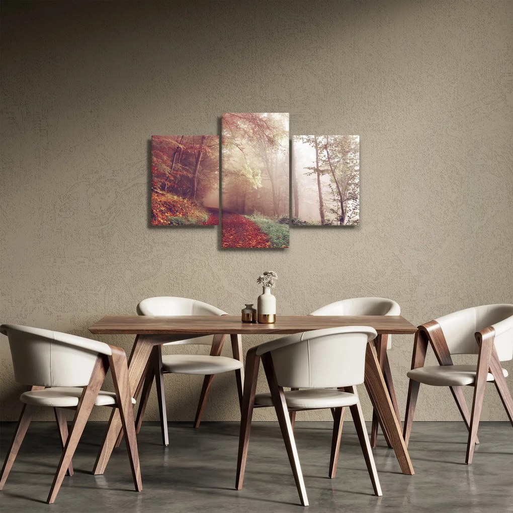 Tablou - Plimbarea de toamnă prin pădure (90x60 cm)