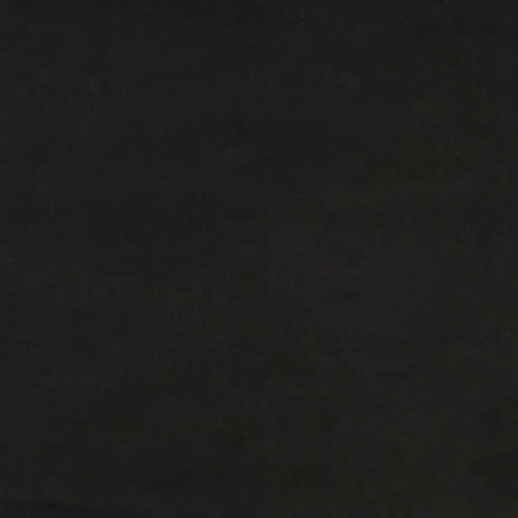 Cadru de pat, negru, 120x200 cm, catifea Negru, 25 cm, 120 x 200 cm
