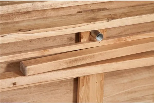 Masa extensibila, L250(380) 100 H80 cm, culoare natur antic, lemn masiv