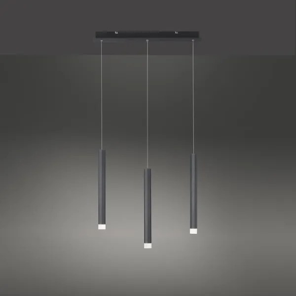 Lustră LED pe cablu 3xLED/4,8W/230V neagră Leuchten Direkt 15203-18