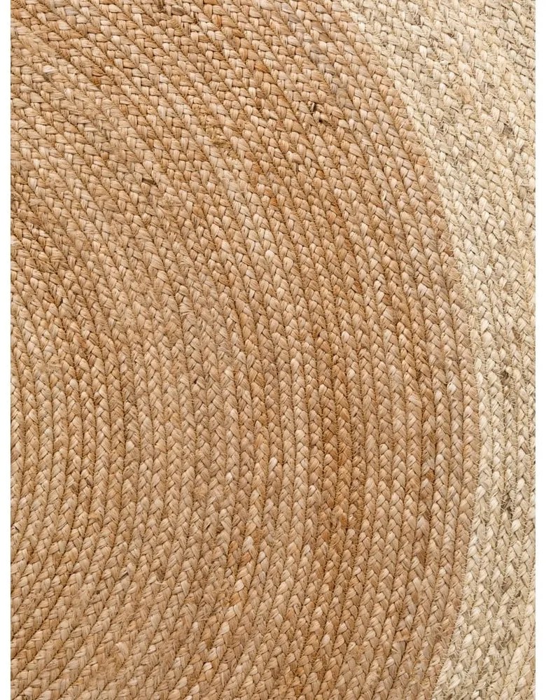 Covor în culoare naturală reversibil, țesut manual rotund din iută ø 160 cm Jutta Gold – Hanse Home