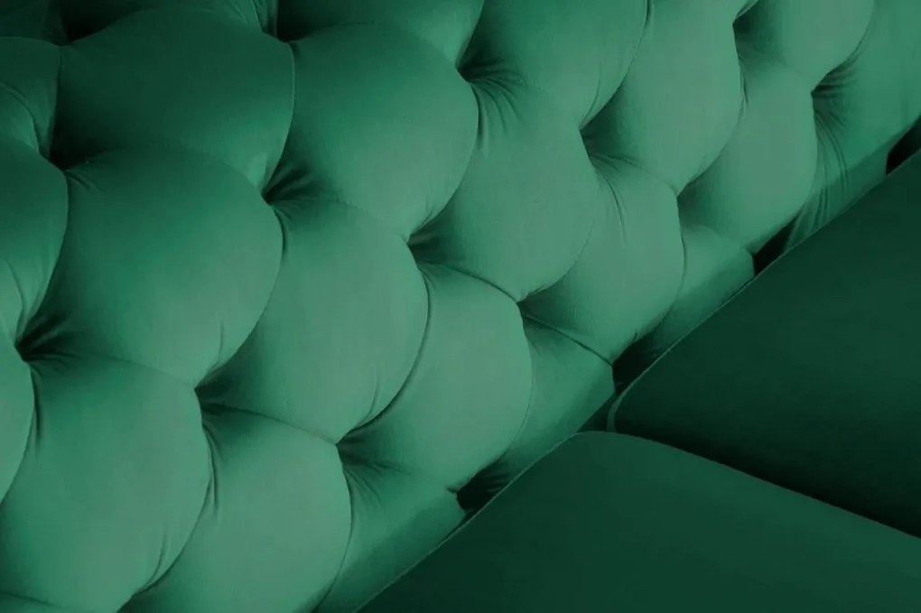 Canapea design Chesterfield, Catifea, Verde Smarald, MODERN BAROCK