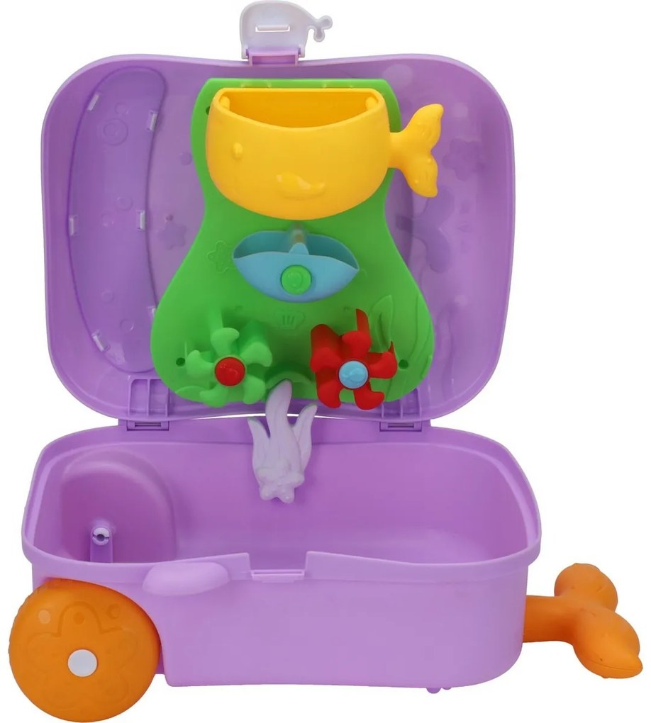 Set de jucării de nisip în cutie, 7 buc, violet