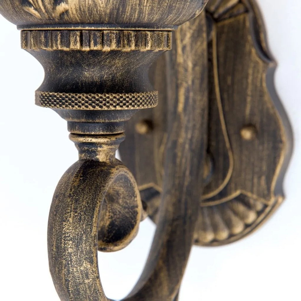 Aplica perete iluminat exterior IP23 August AL 11-1120/1 Patina/aufw OR