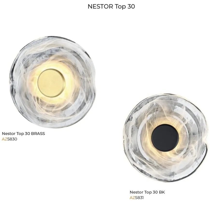 Aplica LED design modern decorativ NESTOR TOP 30 bk