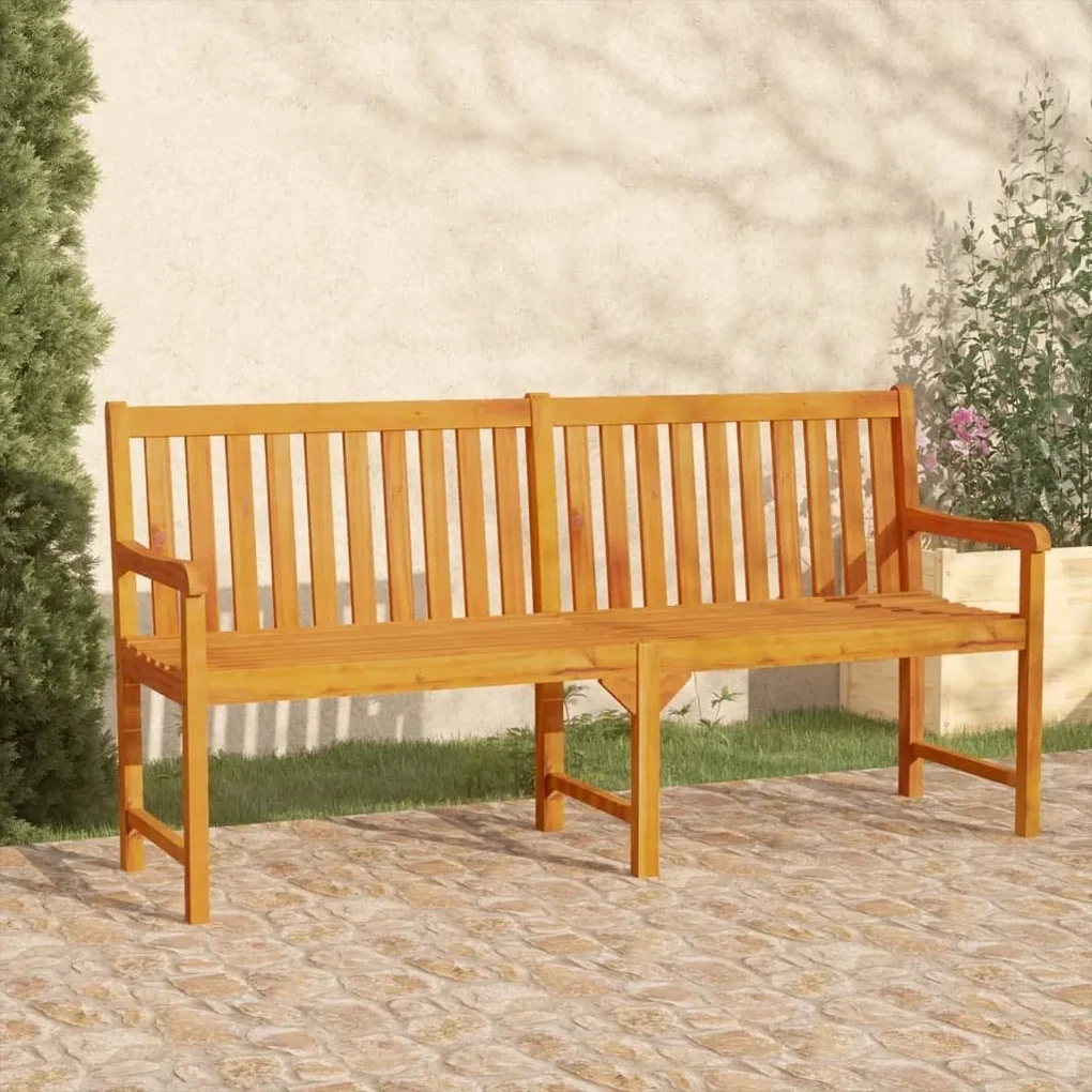 Banca de gradina, 180 cm, lemn masiv de acacia