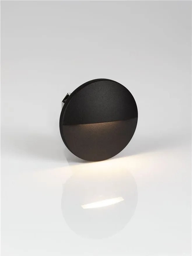 Spot aplicat perete exterior LED 2700K IP65 Toc negru