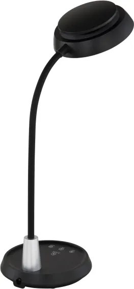 Globo 58496S - Lampă de birou LED tactilă reglabilă KIRK LED/12W/230V, neagră