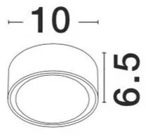 Spot aplicat de exterior IP54 FOCUS 10cm NVL-752462
