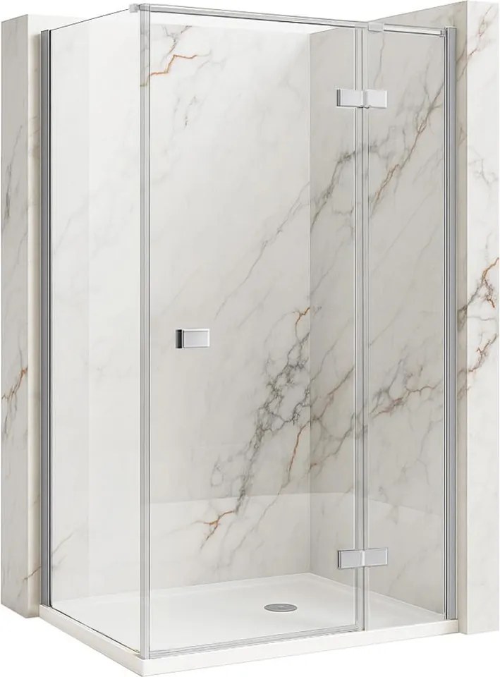 Cabina de dus Rea Atlas deschidere pe stanga 120x90 cm crom