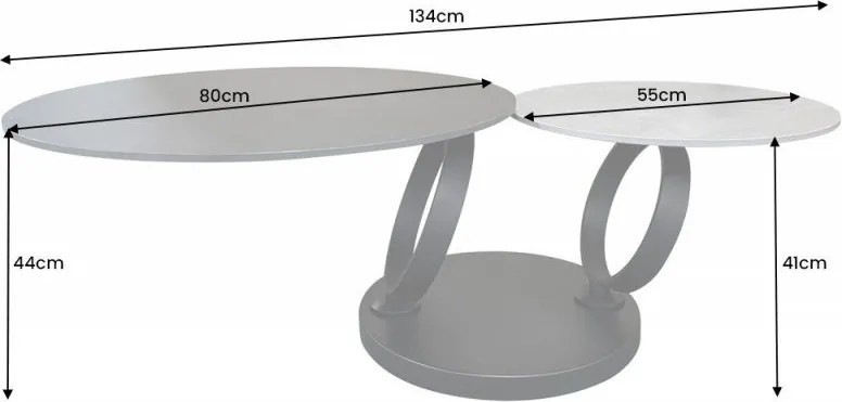 Masuta cu blat rotativ Dancing Rings