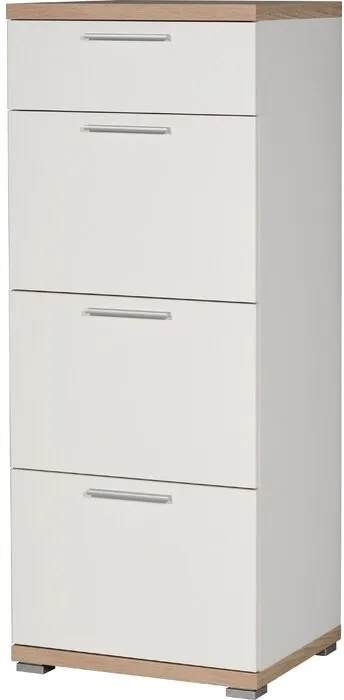 Comoda Bluffs, PAL, alba, 120 x 48 x 40 cm