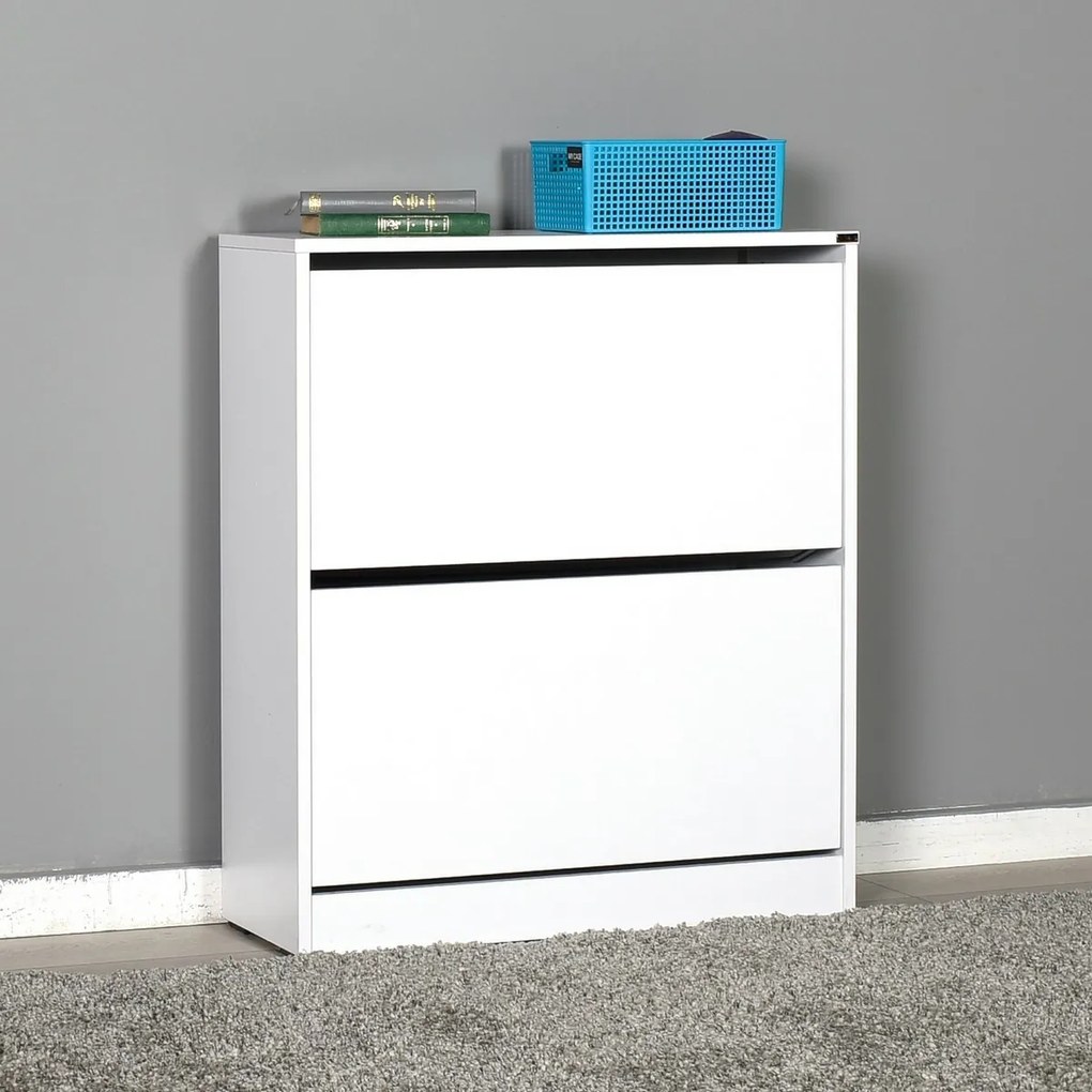 Dulap pentru pantofi Sven White I, M