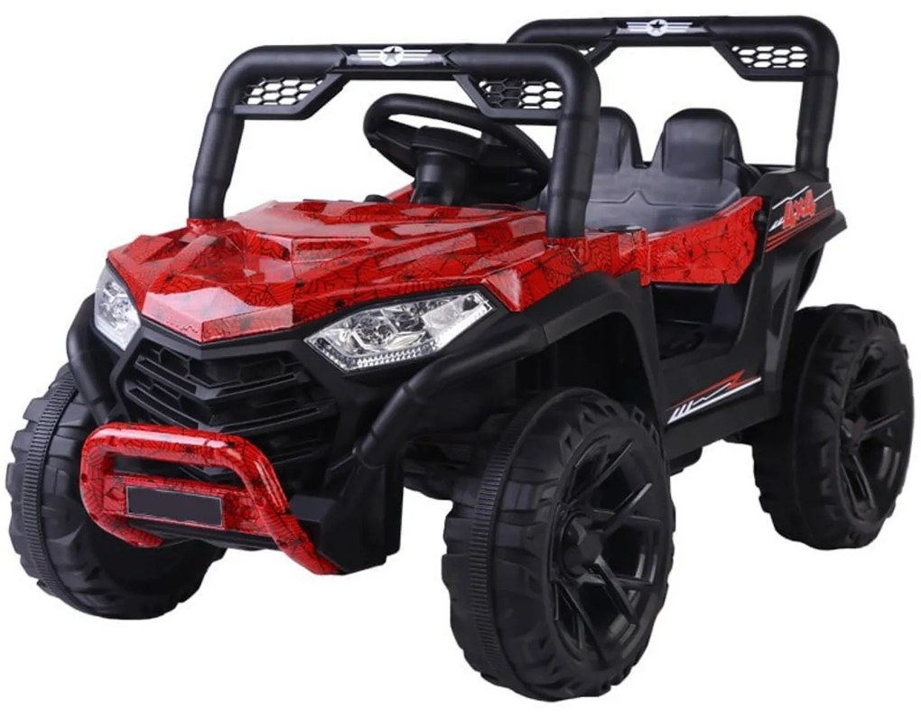 Masinuta Electrica cu acumulator pentru copii NOVOKIDS™ Buggy Mini UTV, Cu faruri luminoase, Telecomanda, 3-7 ani , max 30 kg, 3 Viteze, Lungime 110