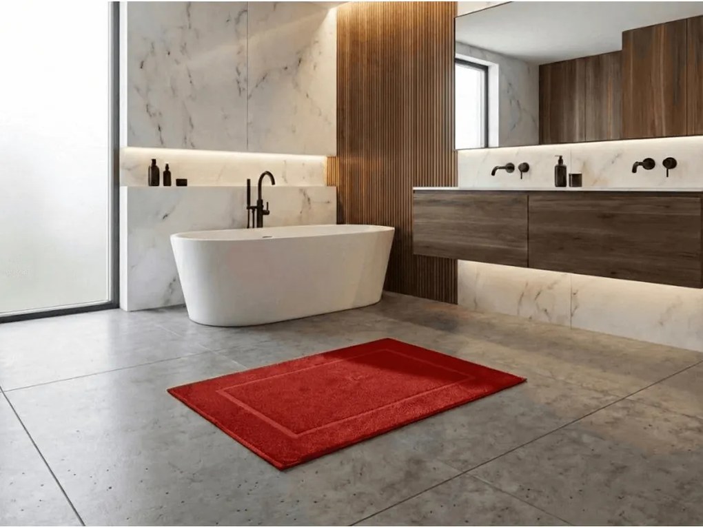 Covoras baie pentru hoteluri 750g/m2 rosu