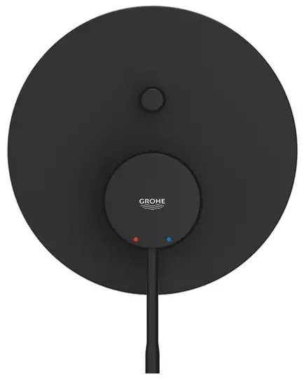 Baterie cada - dus incastrata Grohe Essence negru mat fara corp ingropat