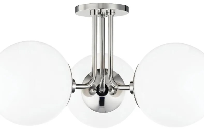 Lustra aplicata design modern STELLA nichel lucios