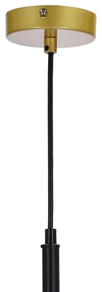 Lustră aurie cu abajur din sticlă 32.5x32.5 cm Duo – Candellux Lighting