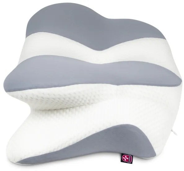 Pernă anatomică CONNECT IT CFH-6032-WH Gemini alb/gri