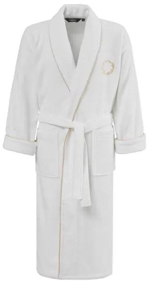 Halat pentru bărbați SEHZADE XXL Alb – Broderie argintie