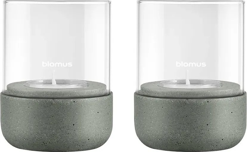 Sfeșnice pentru lumânări pastilă 2 buc. din sticlă Calma – Blomus