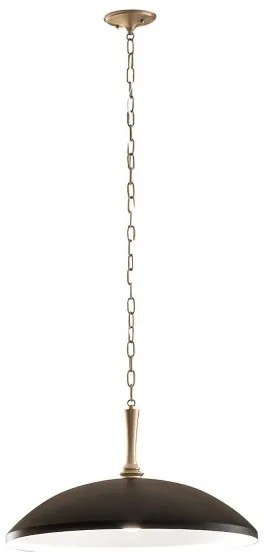 Lustră pe lanț Kichler KL-DELAROSA-P-BK DELAROSA 1xE27/60W/230V negru/alamă