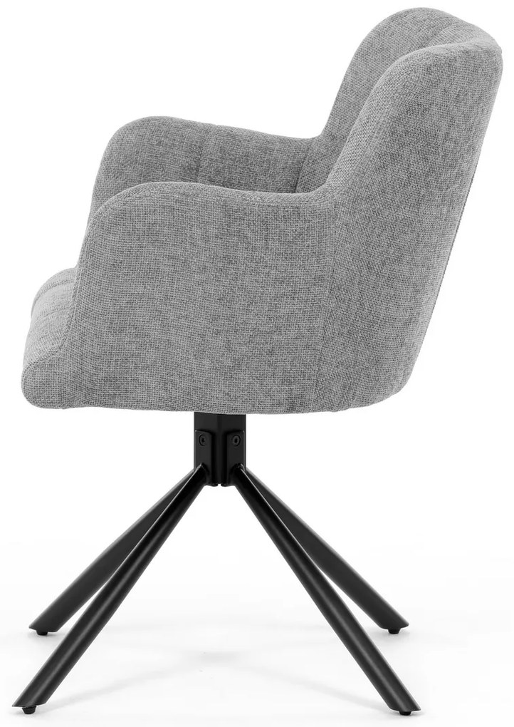 Set de scaune de sufragerie cu mecanism deîntoarcere DCH-T1122 GREY2, 2 buc.