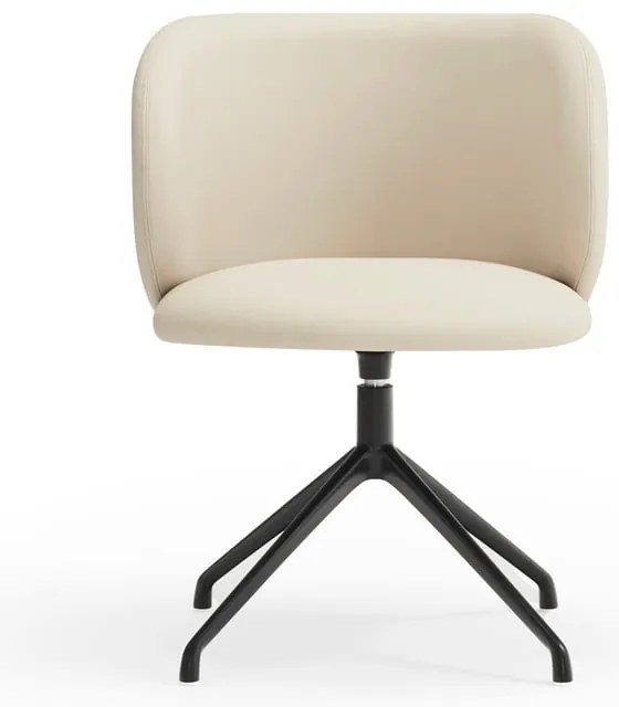 Scaun de sufragerie bej tapițat Mogi – Teulat