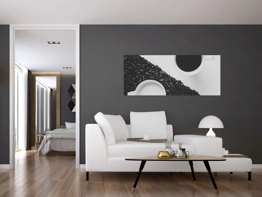 Tablou cu cafea (120x50 cm)