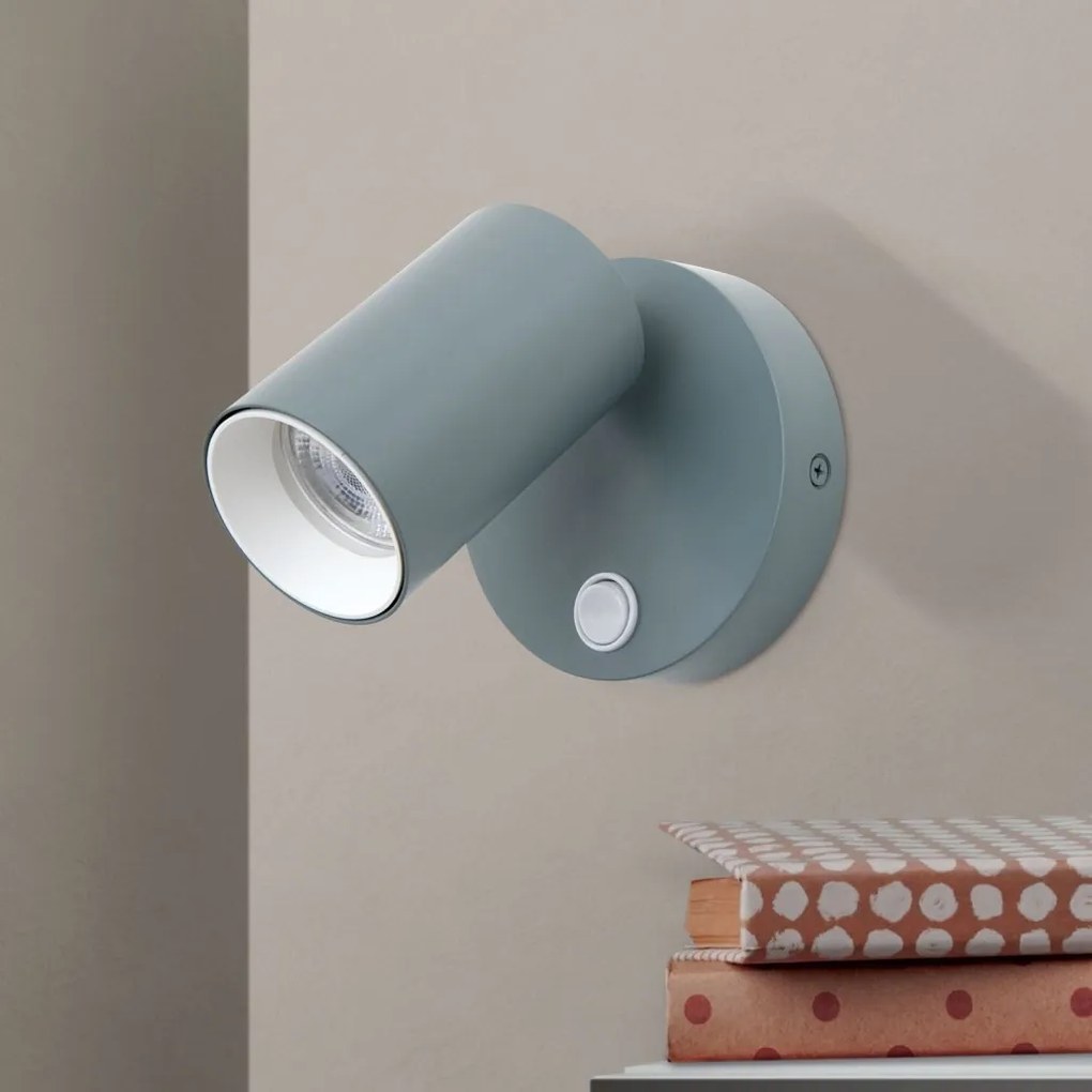 Aplica de perete cu spot directionabil stil minimalist PENN, verde deschis