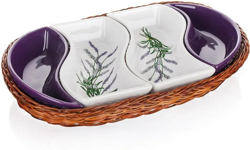 Boluri de servire în coș Banquet Lavender 30,5 cm