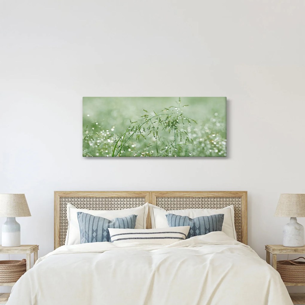 Tablou - Trandafir în iarbâ (120x50 cm)