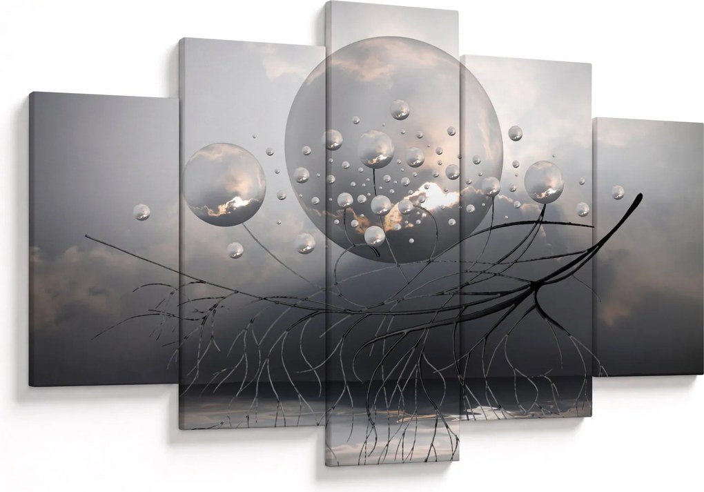 Tabloul bilelor abstracte (150x105 cm)