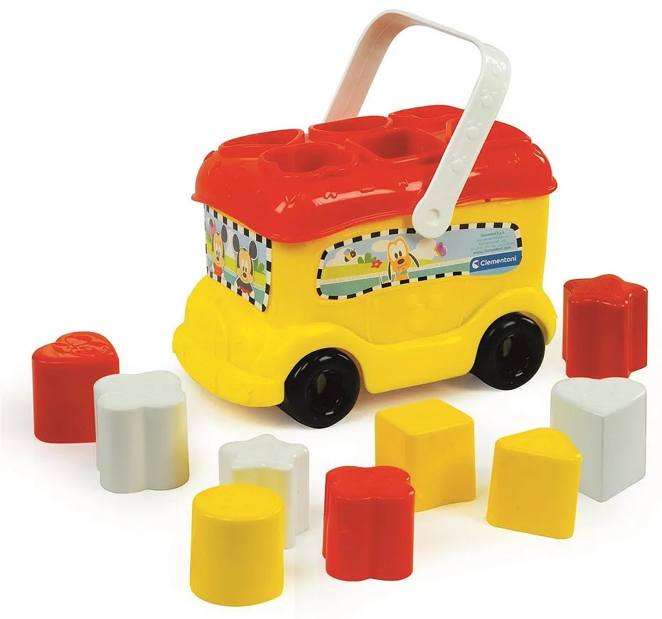 Disney Mickey Yellow Autobuz de sortare a formelor Clementoni