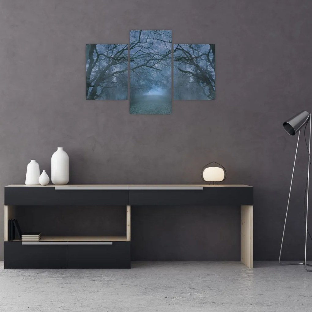 Tablou - Pădurea în ceață (90x60 cm)