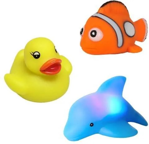 Set jucarii pentru baie luminoase cu senzor Floating Blinkies
