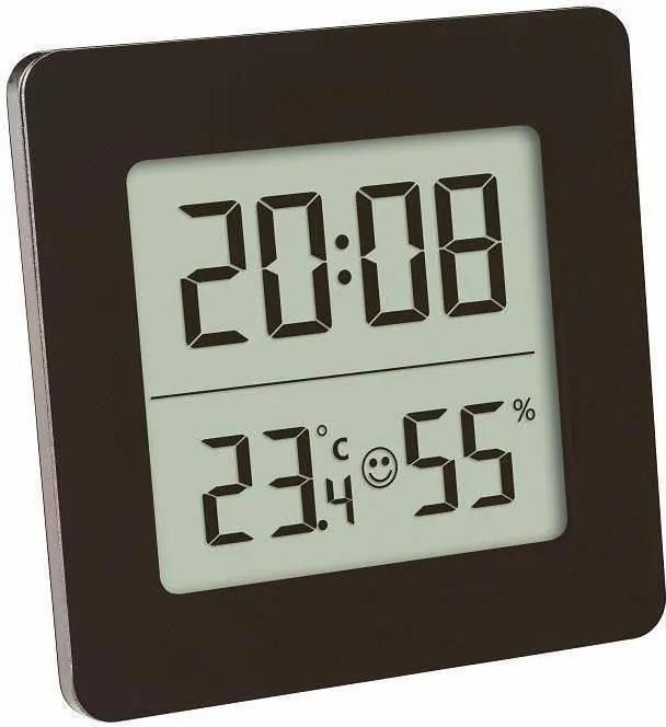 Higrometru si Termometru digital cu ceas si alarma Tfa