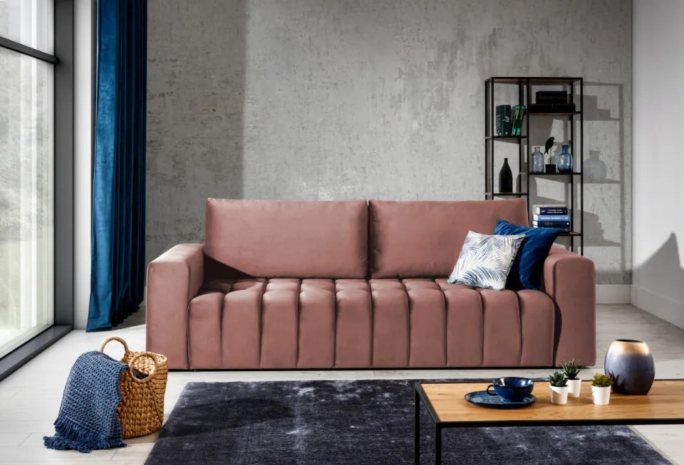 Canapea extensibila, 247x92x97 cm, Lazaro 02, Eltap (Culoare: Bej / Paros 02)