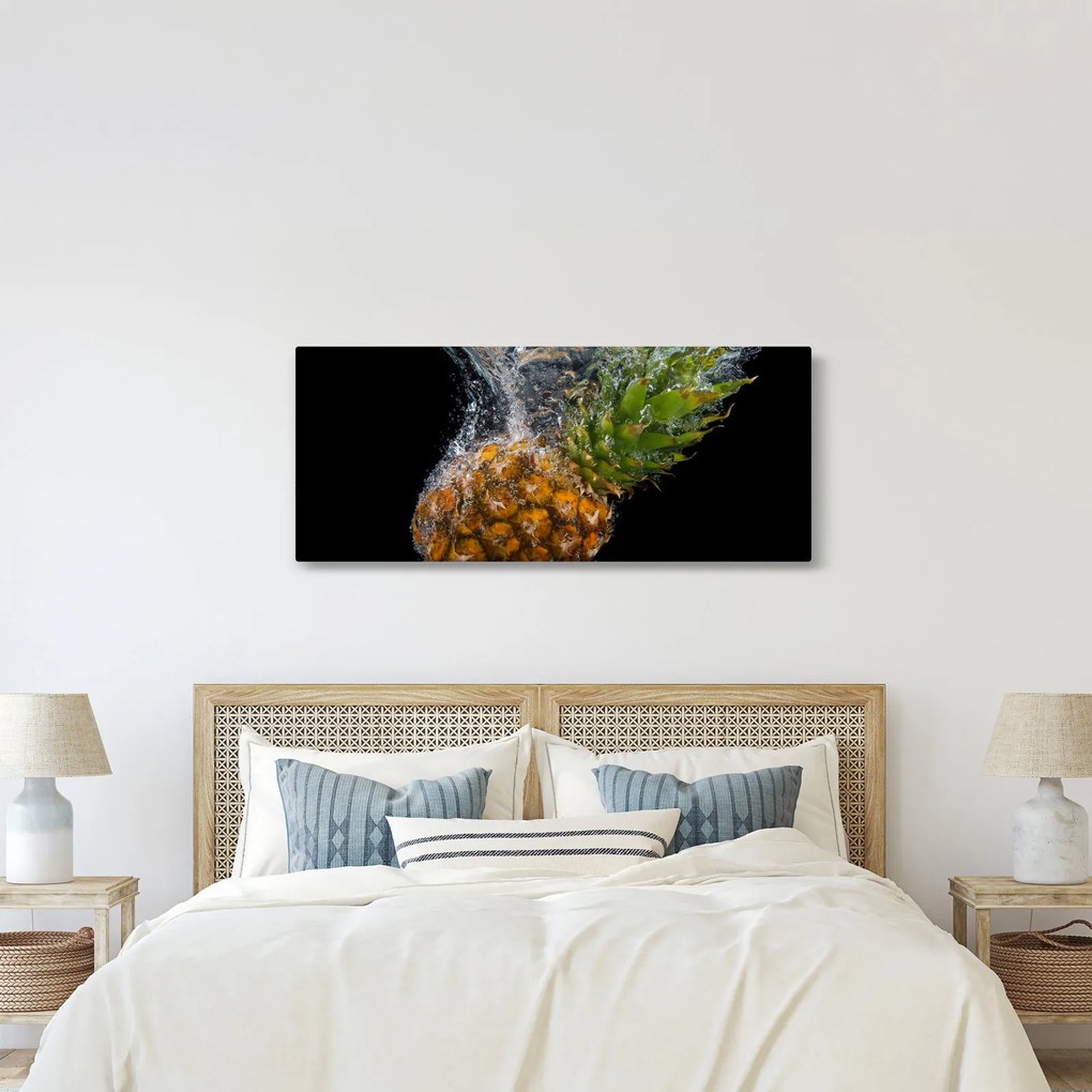 Tablou cu anans în apă (120x50 cm)