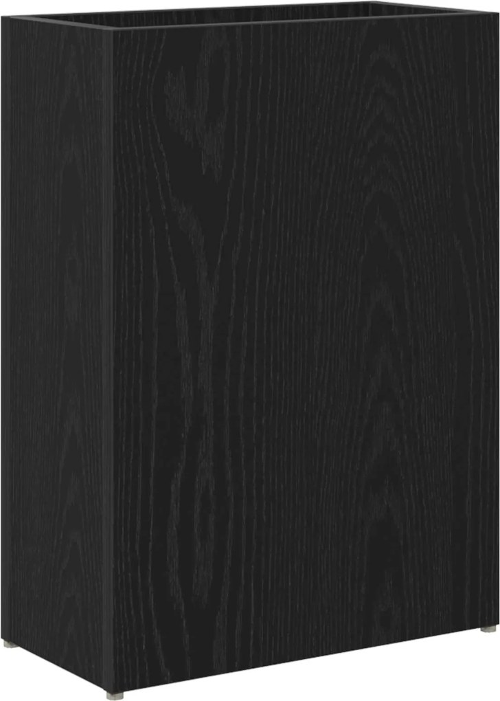 vidaXL Suport pentru umbrele Stejar Negru 40 x 20 x 55,5 cm