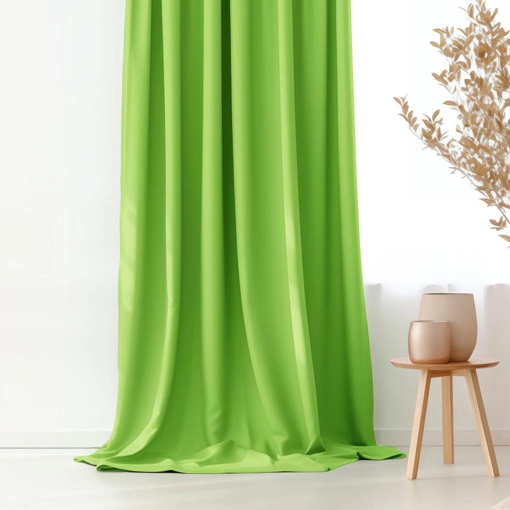 Goldea draperie decorativă rongo - verde deschis 140x145 cm