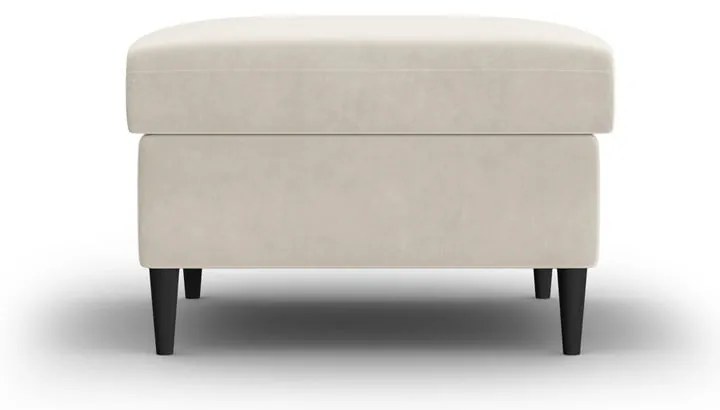 Taburet bej cu tapițerie din catifea Kyoto – Cosmopolitan Design