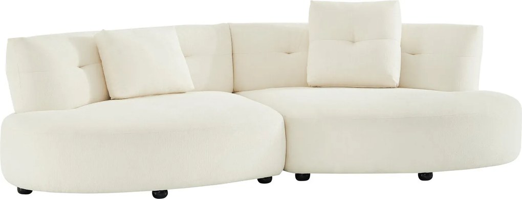 Canapea semirotunda dumonde cu șezut confortabil din spumă HR Vineto 280x140 cm